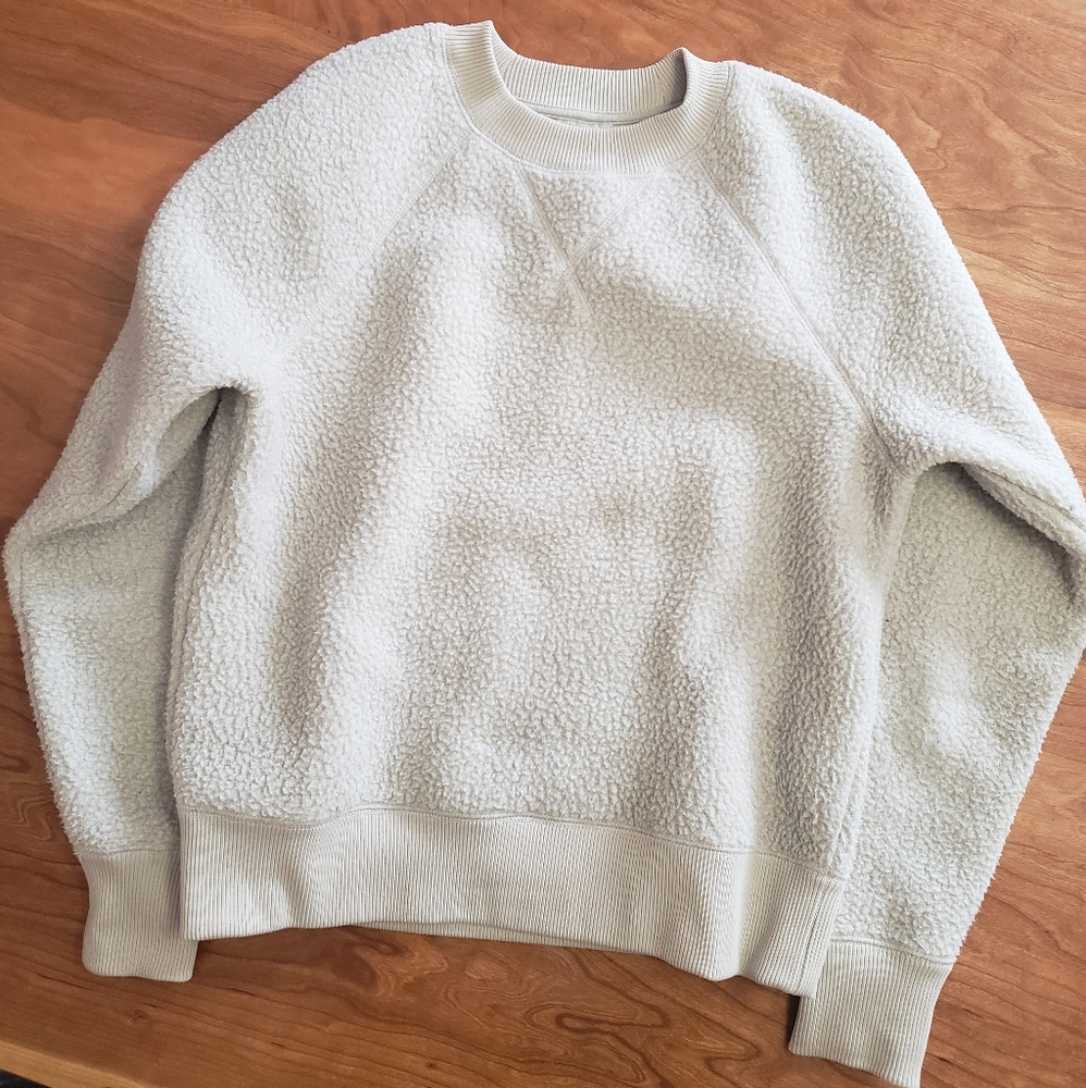 Everlane ReNew Fleece XS in Oat